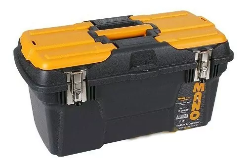 خرید جعبه ابزار 19 اینچی مانو با قفل فلزی به همراه اورگانایزر کد MG19