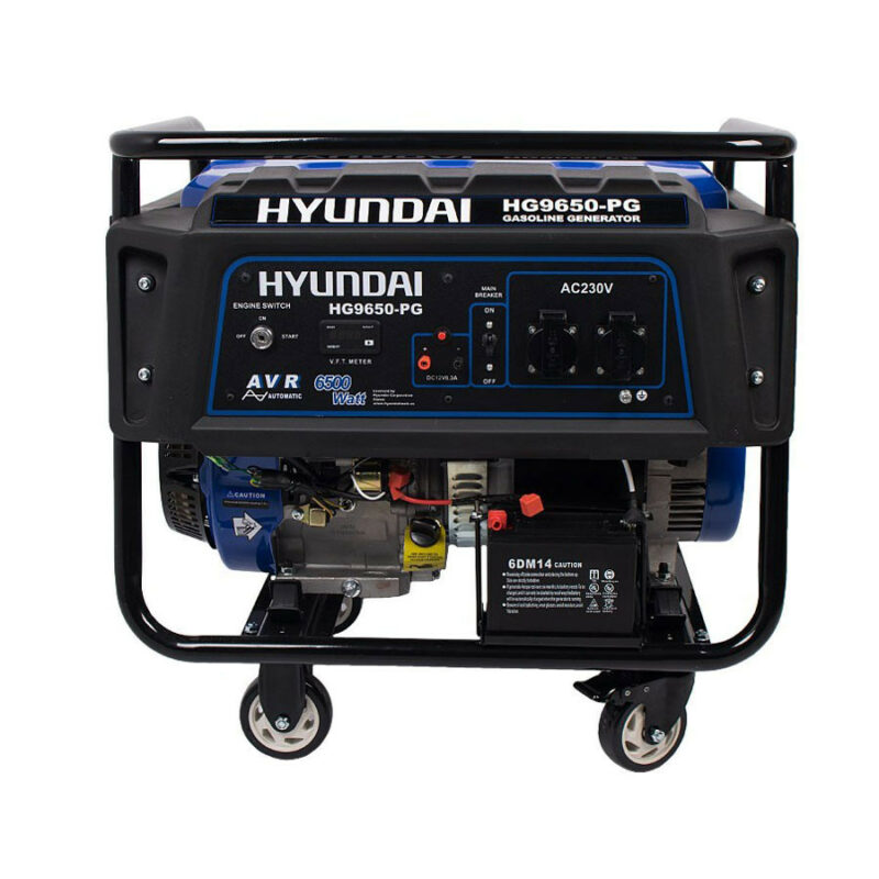 خرید ژنراتور (موتور برق) 6500 وات هیوندای مدل HG9650-PG