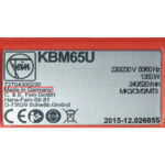مشخصات دریل مگنتی مدل KBM65U فاین