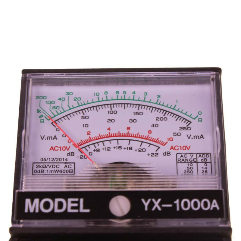 مشخصات مولتی متر عقربه ای مدل YX-1000A