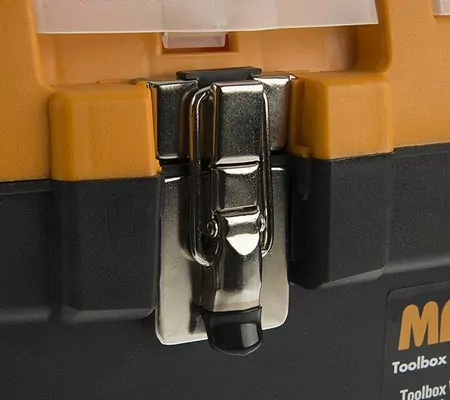 خرید جعبه ابزار 19 اینچی مانو با قفل فلزی به همراه اورگانایزر کد MT19