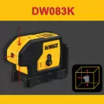 مشخصات تراز لیزری نقطه ای سه جهته مدل DW083K دیوالت